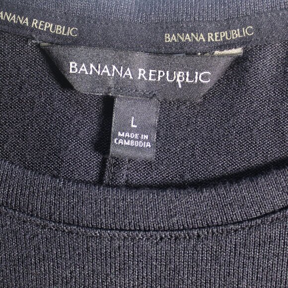 Banana Republic Sweaters - Banana Republic Womens Large Black Long Sleeve Oversized Knit Sweater